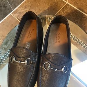 Gucci Brown Leather Horsebit Driver